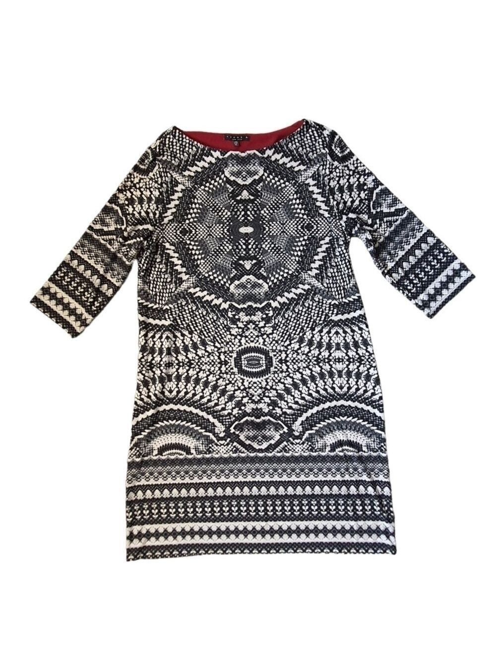 Tiana B. New York Long Sleeve Dress Round Neck, Stretch, Midi, Size XL